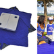 Illustration for article titled A Blanket With a Built-in Dining Table Will Revolutionize Picnics